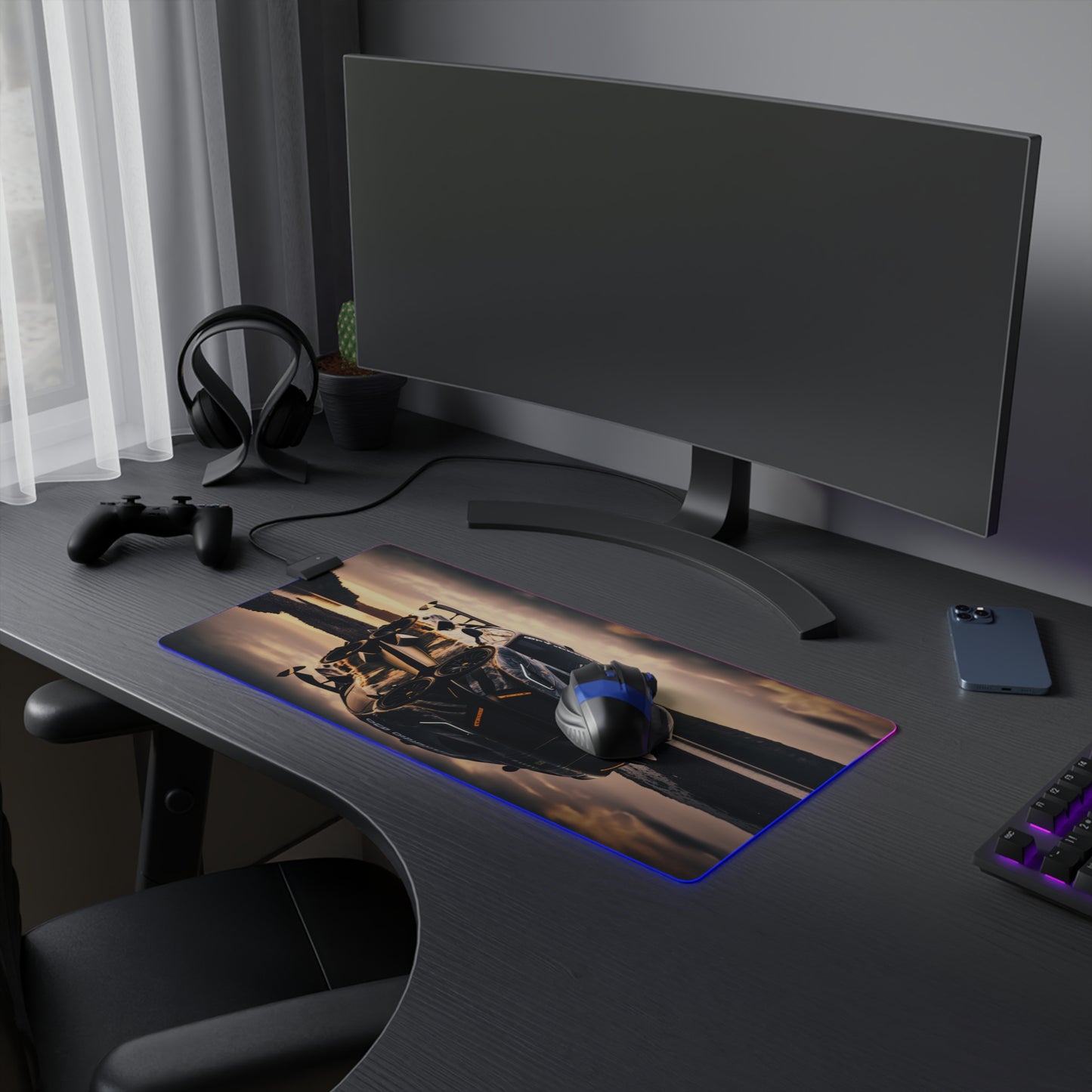 LED Gaming Mouse Pad Ferrari Lake 2