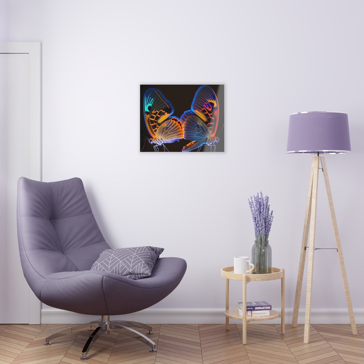 Acrylic Prints Neon Glo Butterfly 2