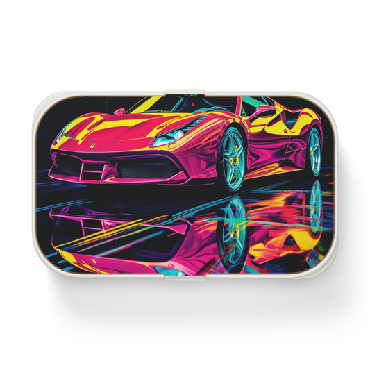 Bento Lunch Box Pink Ferrari Macro 1