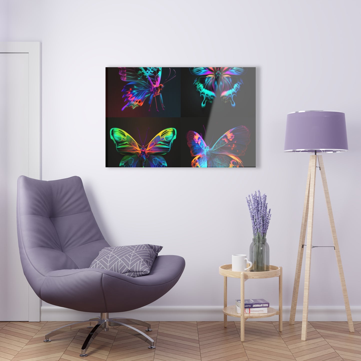 Acrylic Prints Raw Hyper Color Butterfly 5