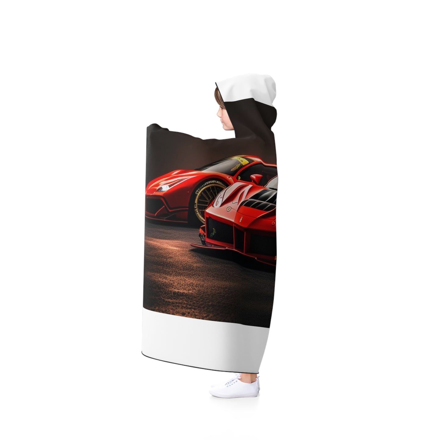 Hooded Blanket Ferrari Red 4