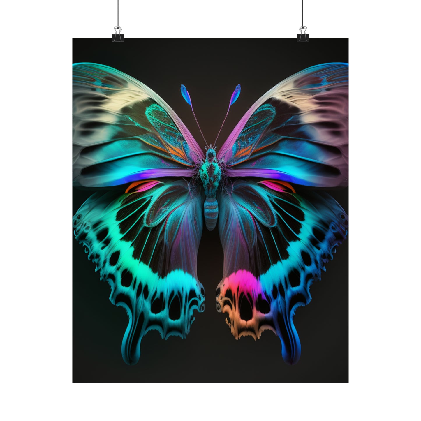 Premium Matte Vertical Posters Raw Florescent Glow 2