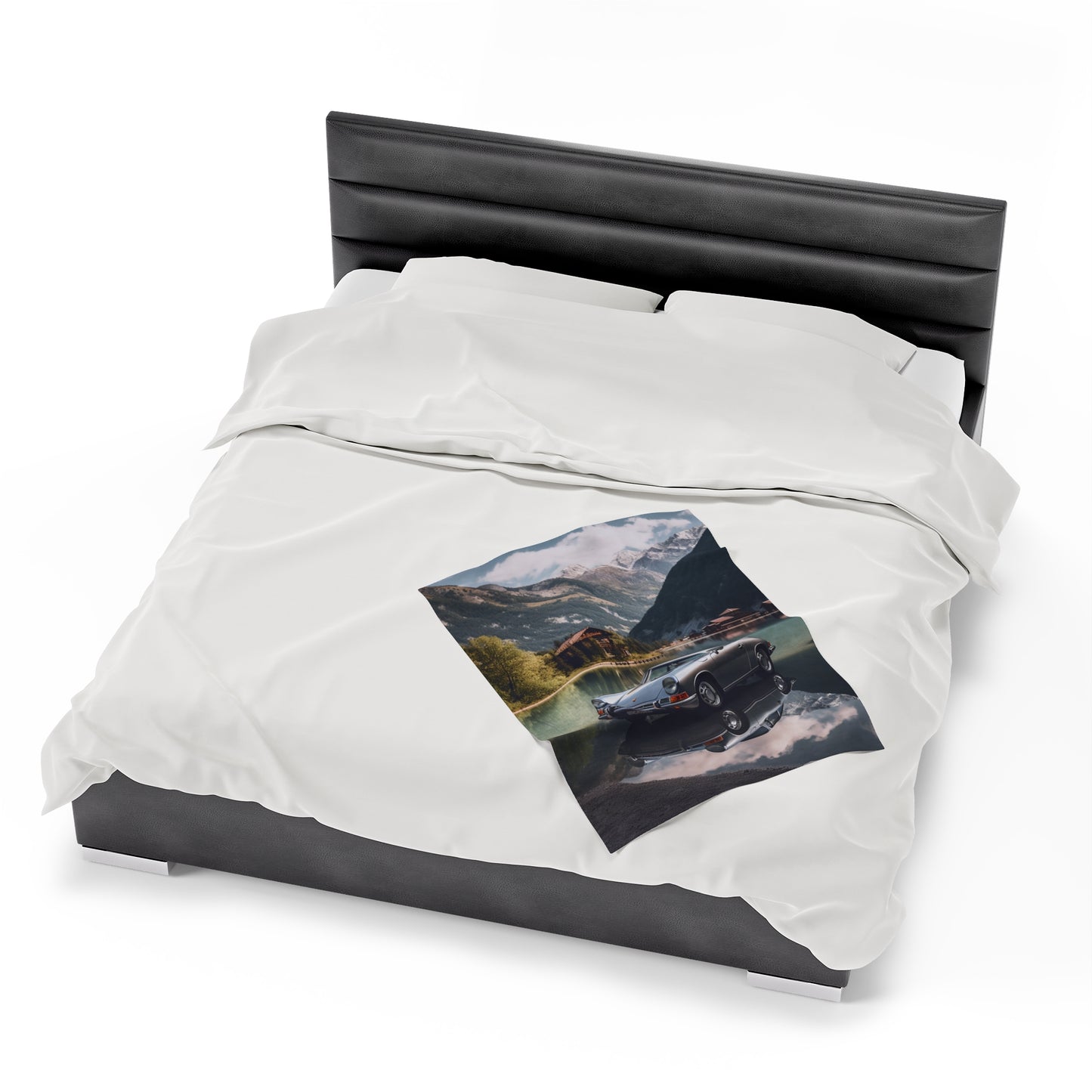 Velveteen Plush Blanket Porsche Lake 2