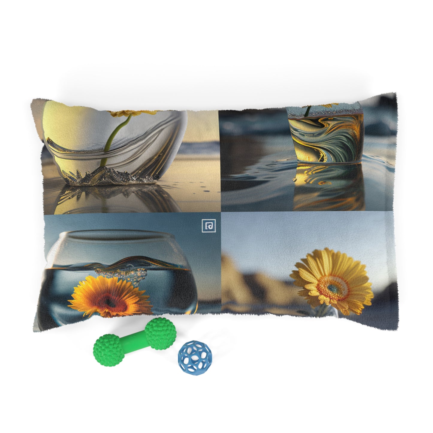 Pet Bed yello Gerbera glass 5