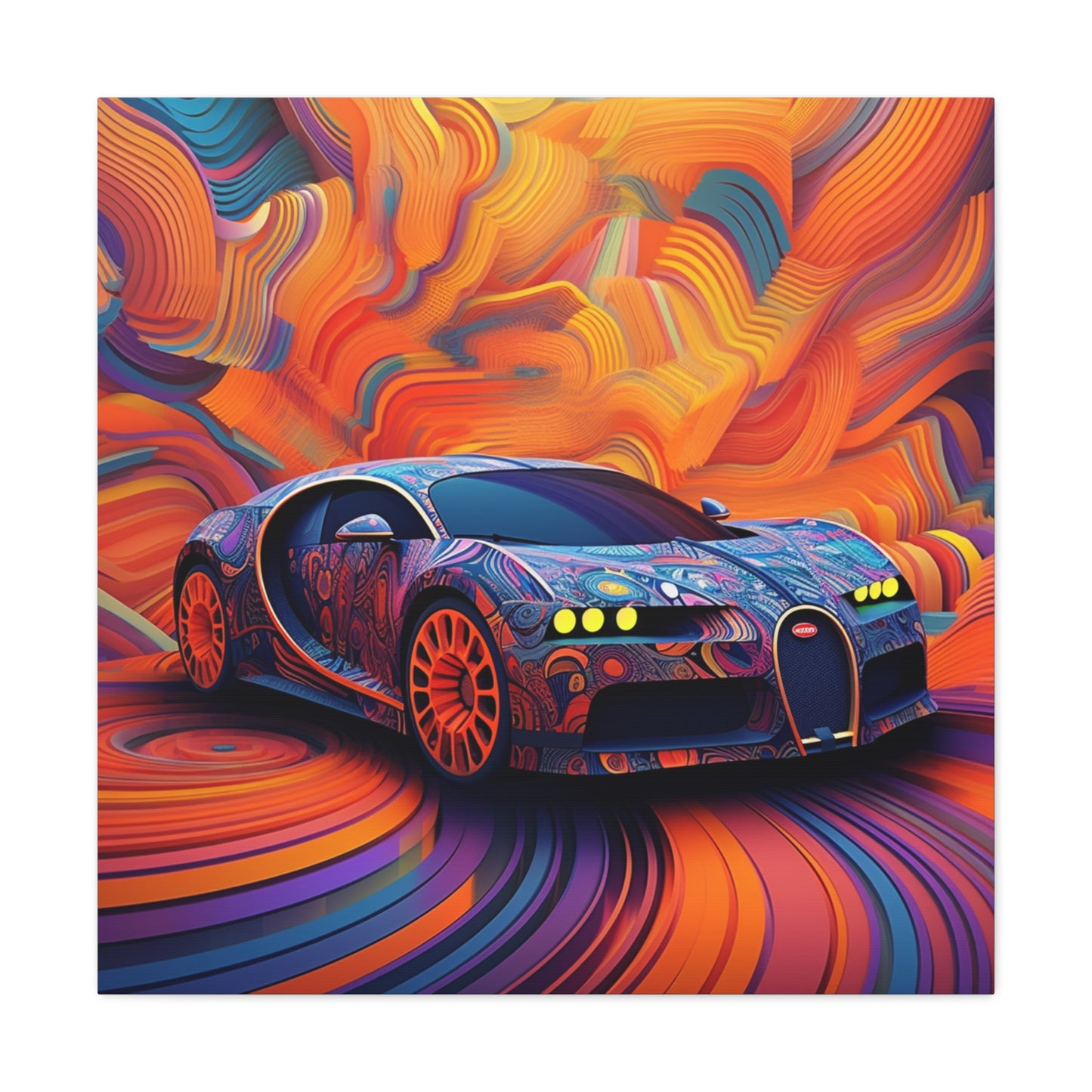 Canvas Gallery Wraps Bugatti Abstract Concept 4