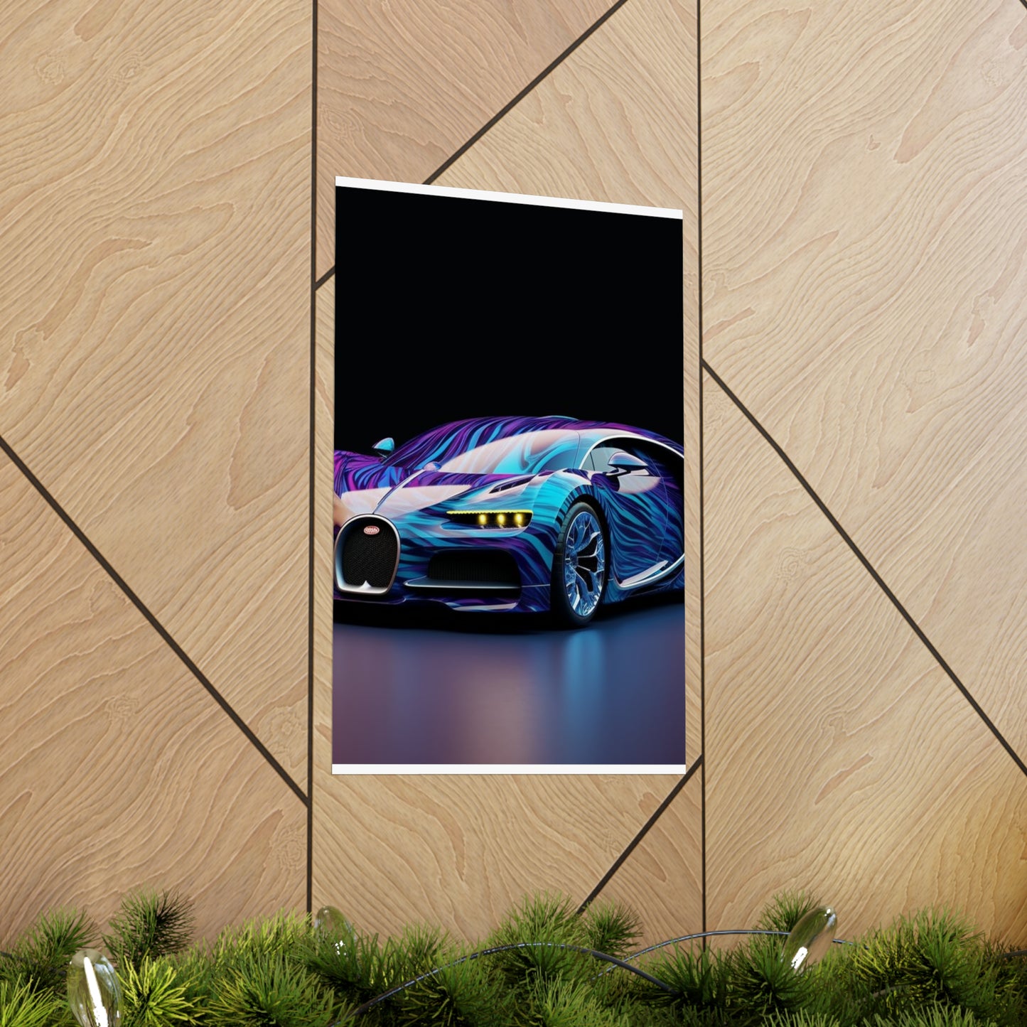 Premium Matte Vertical Posters Bugatti Abstract Flair 3