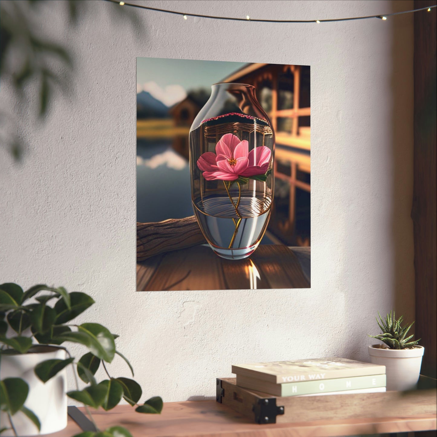 Premium Matte Vertical Posters Pink Magnolia 4