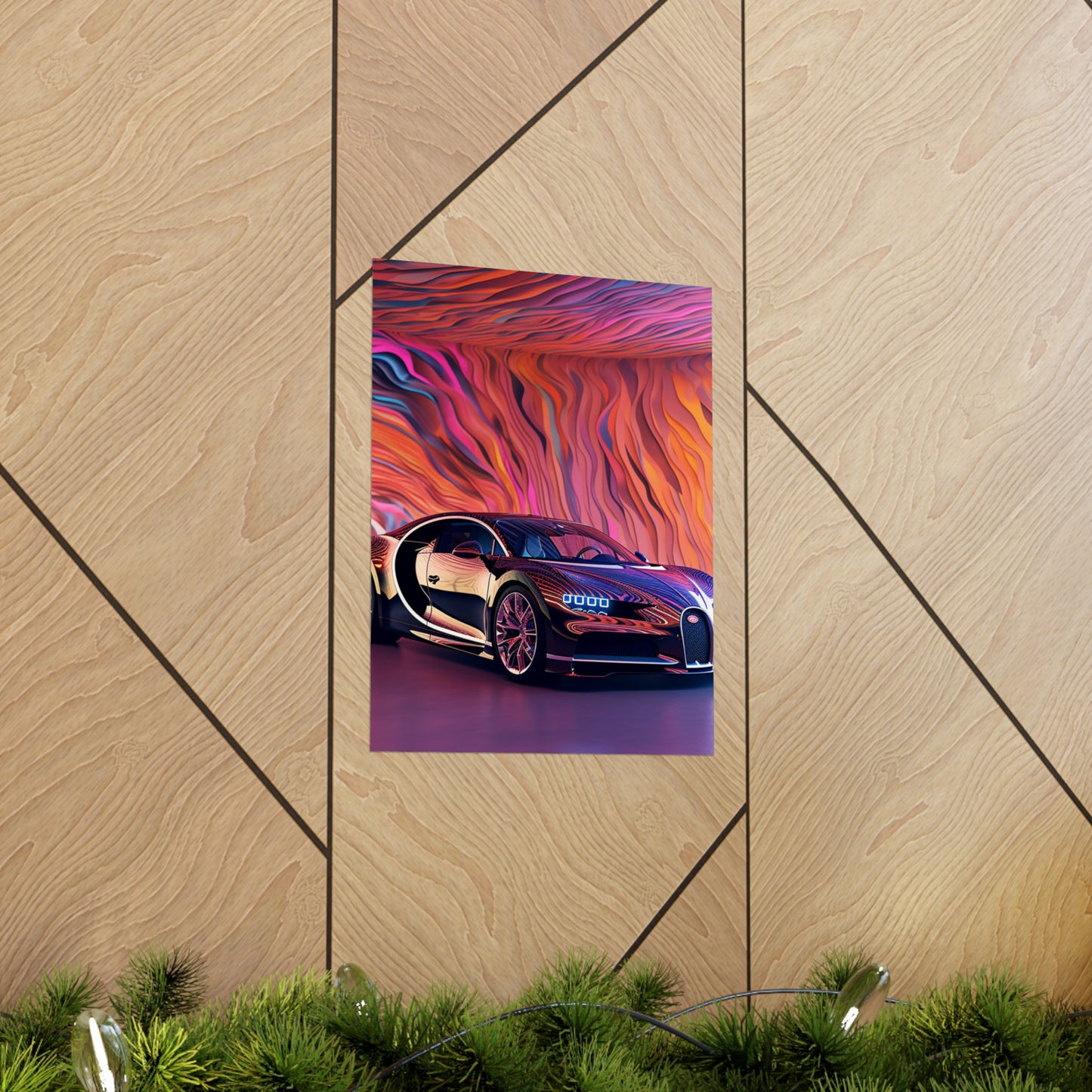 Premium Matte Vertical Posters Bugatti Abstract Flair 4