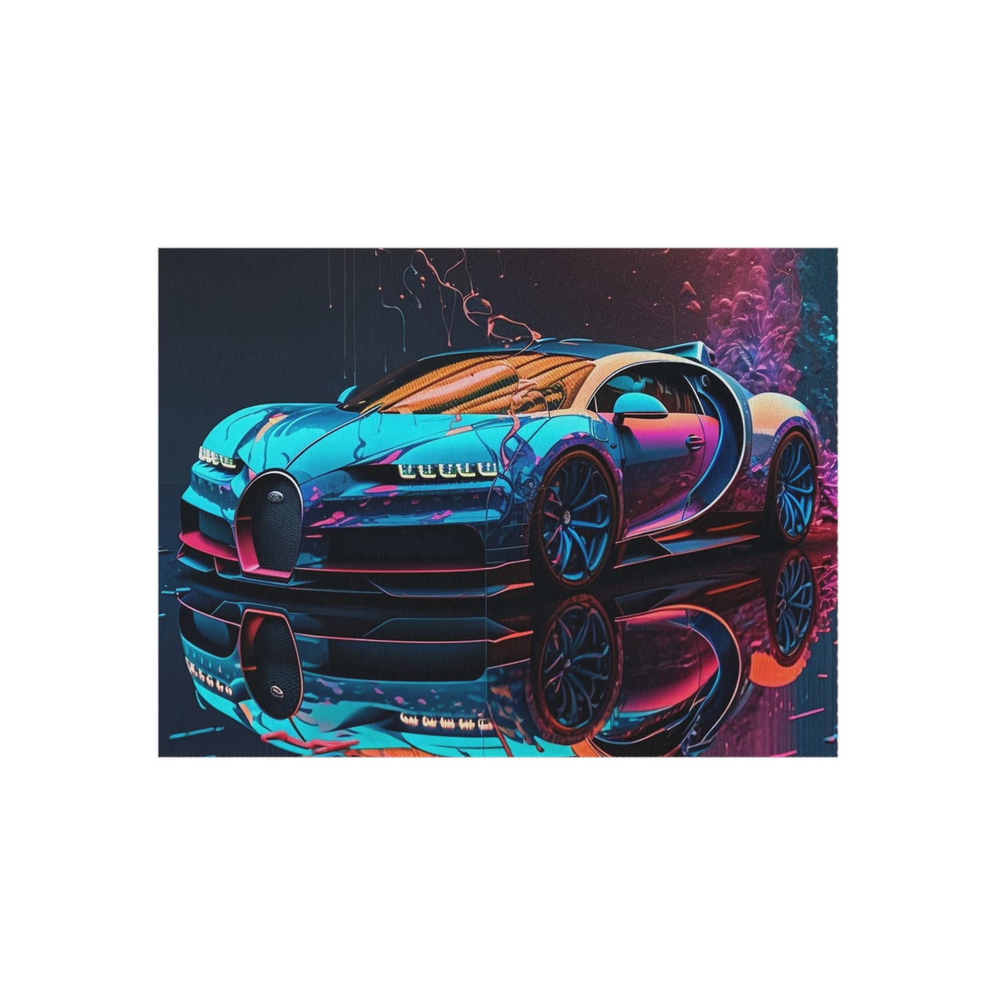 Outdoor Rug  Bugatti Neon Chiron 4