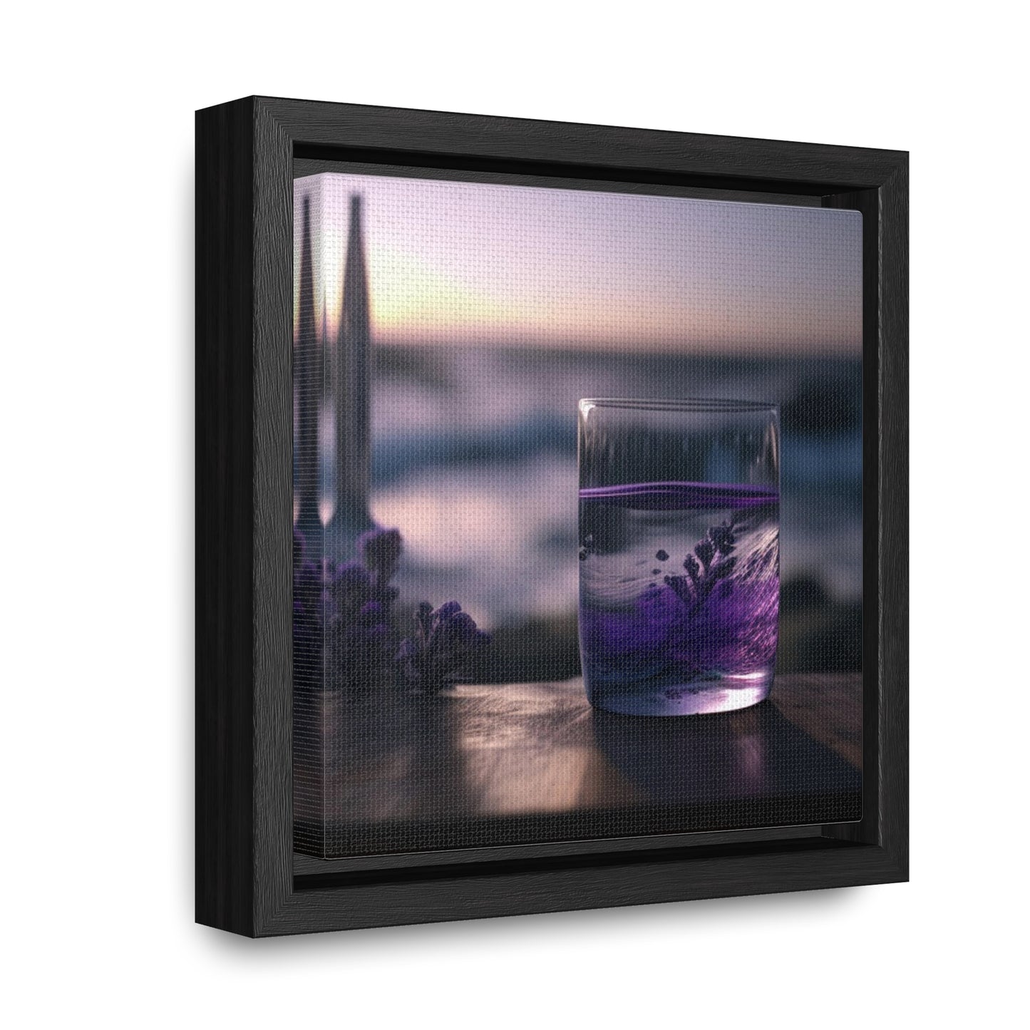 Gallery Canvas Wraps, Square Frame Lavender in a vase 4