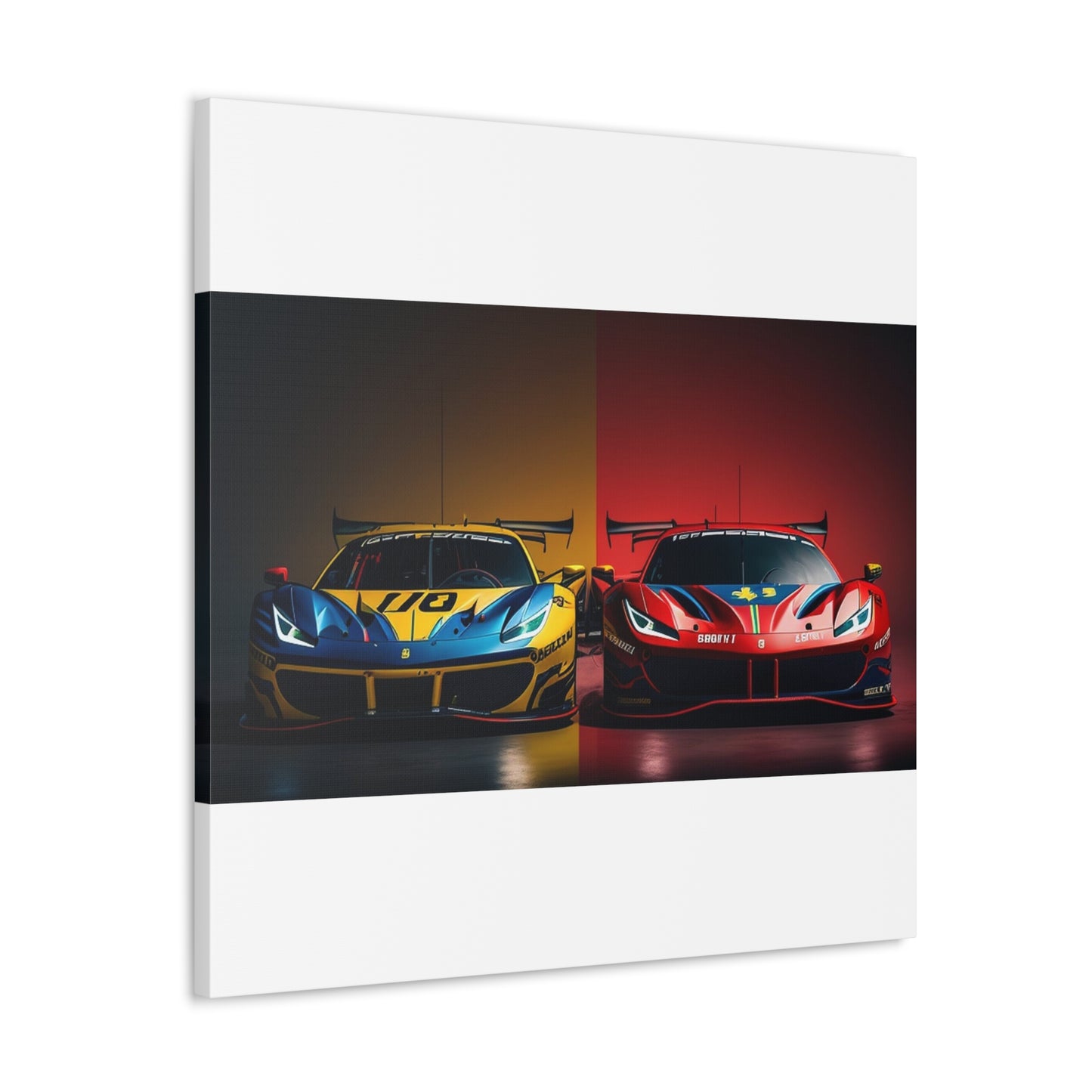 Canvas Gallery Wraps Ferrari Red Blue 3