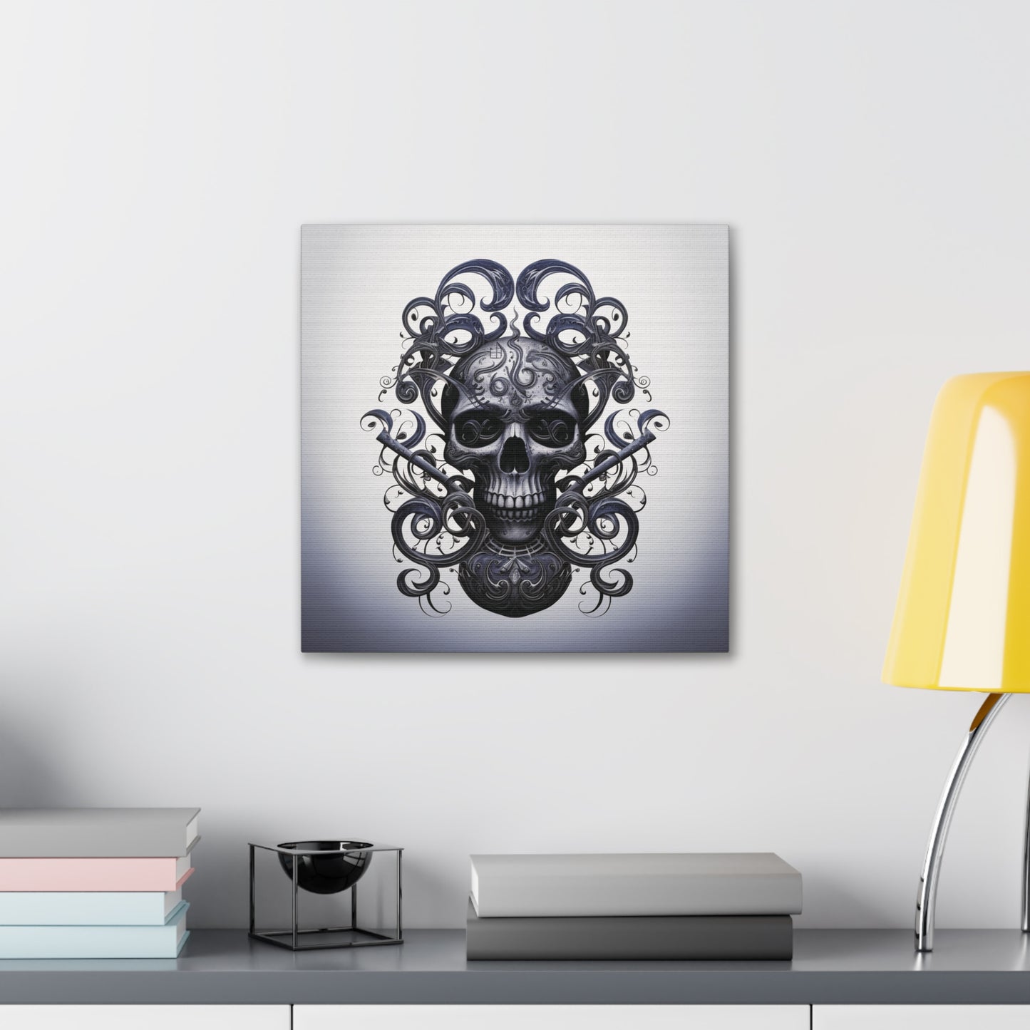 Canvas Gallery Wraps Skull Treble Clef 1