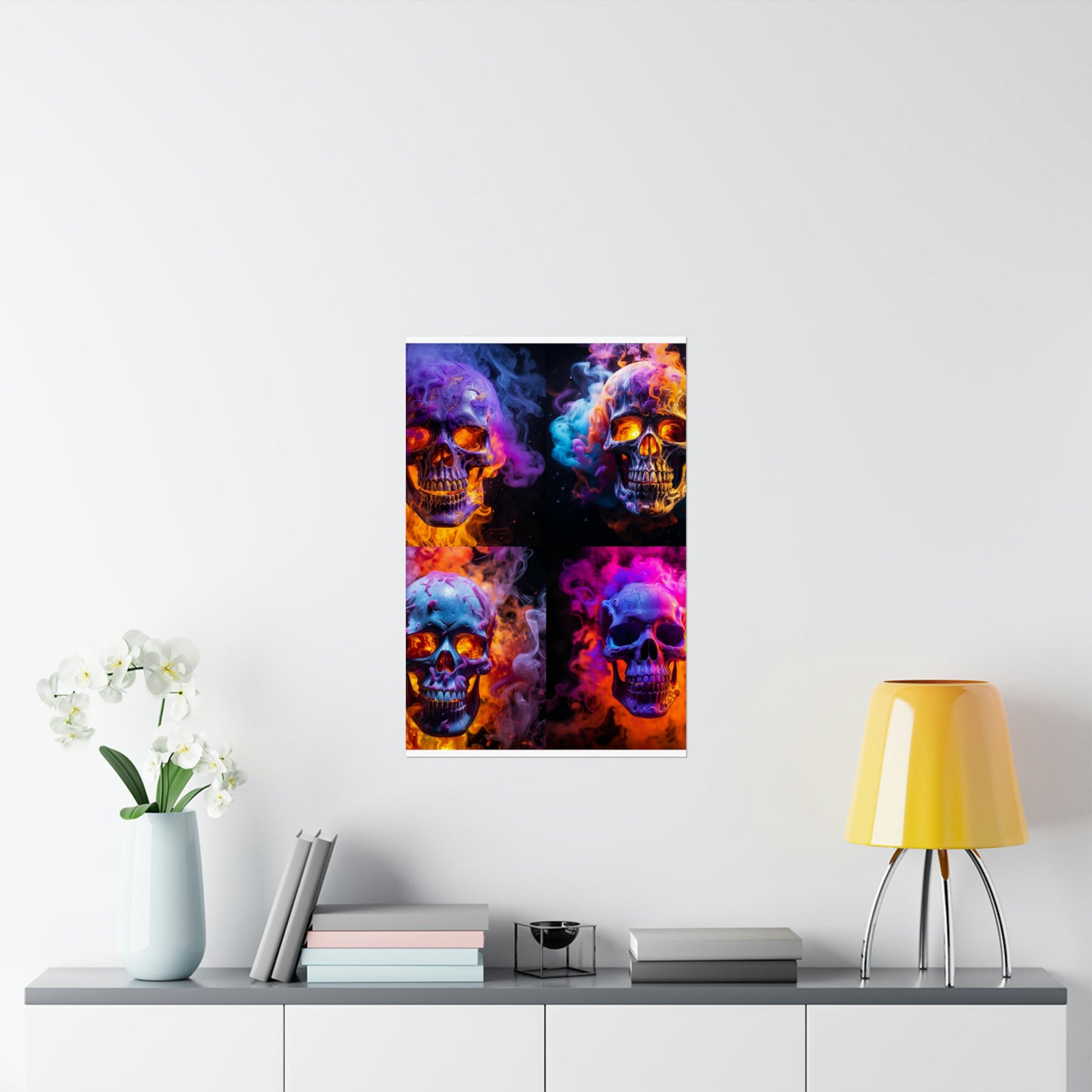 Premium Matte Vertical Posters Macro Skull 5