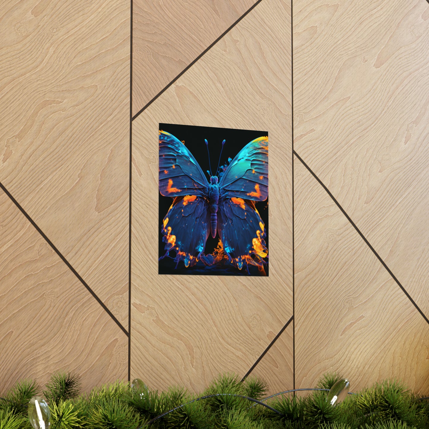 Premium Matte Vertical Posters Thermal Butterfly 3