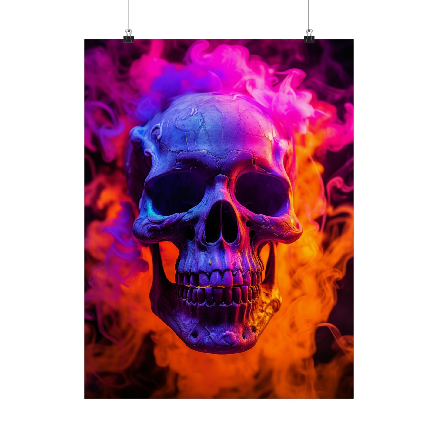 Premium Matte Vertical Posters Macro Skull 4