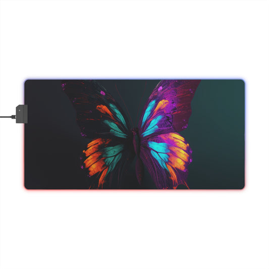 LED Gaming Mouse Pad Hyper Colorful Butterfly Purple 2