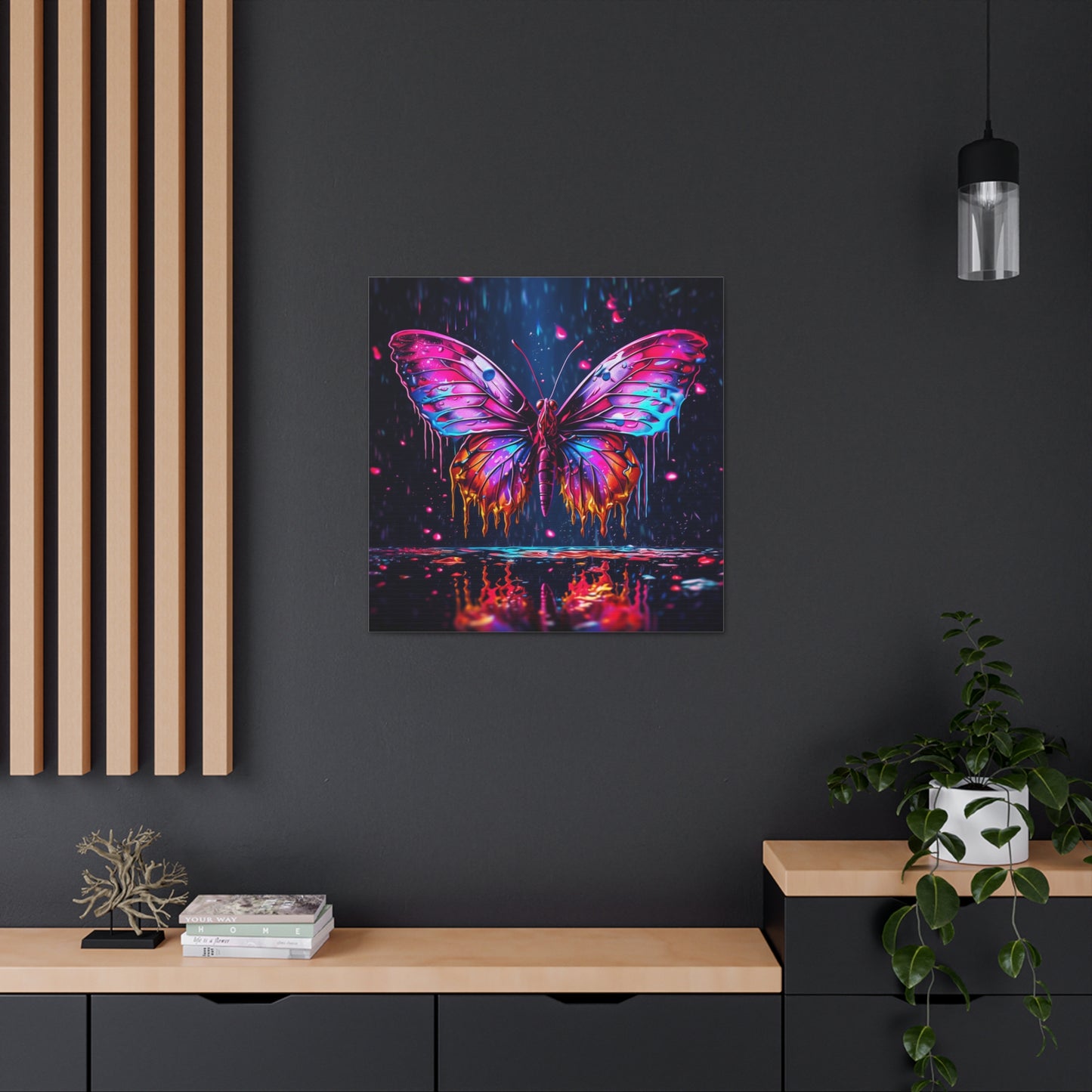 Canvas Gallery Wraps Pink Butterfly Flair 2