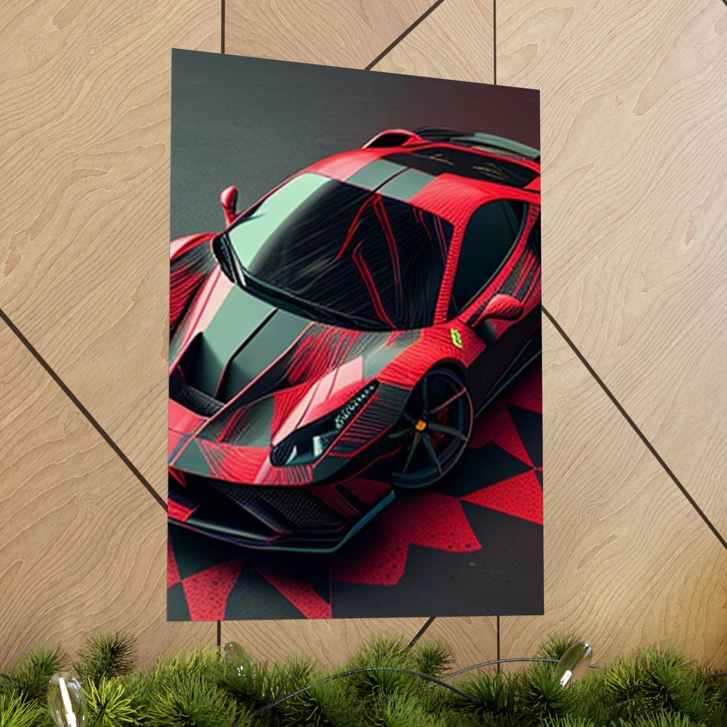 Premium Matte Vertical Posters Ferrari Hyper 2