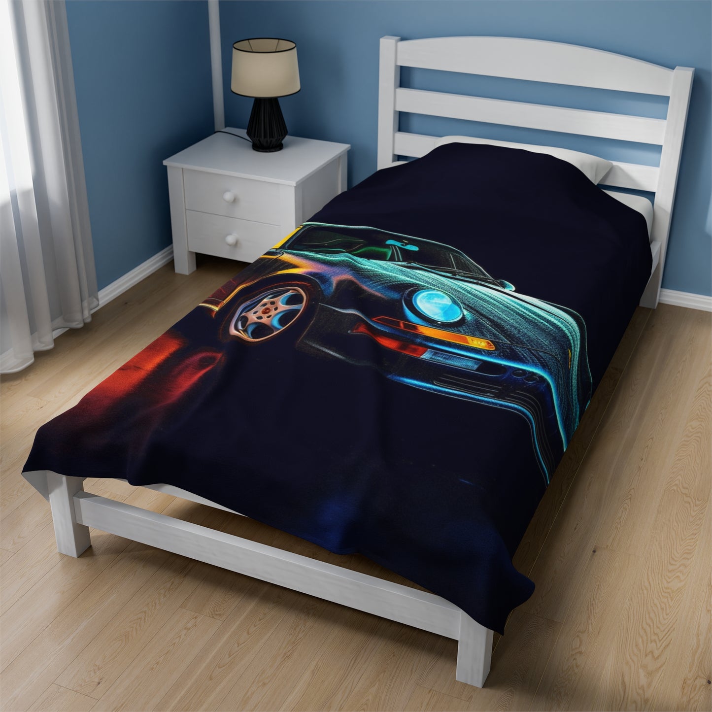 Velveteen Plush Blanket Porsche 933 3