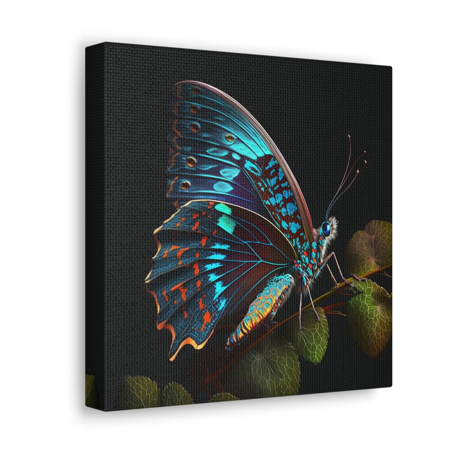 Canvas Gallery Wraps Hue Neon Butterfly 2