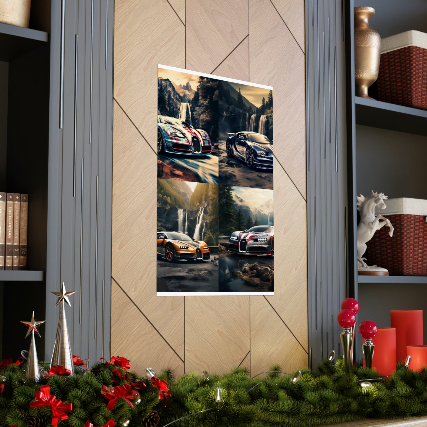 Premium Matte Vertical Posters Bugatti Waterfall 5