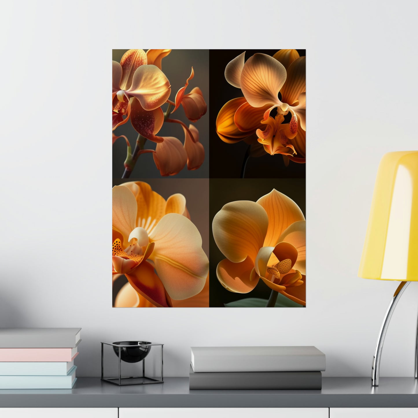 Premium Matte Vertical Posters Orange Orchid 5