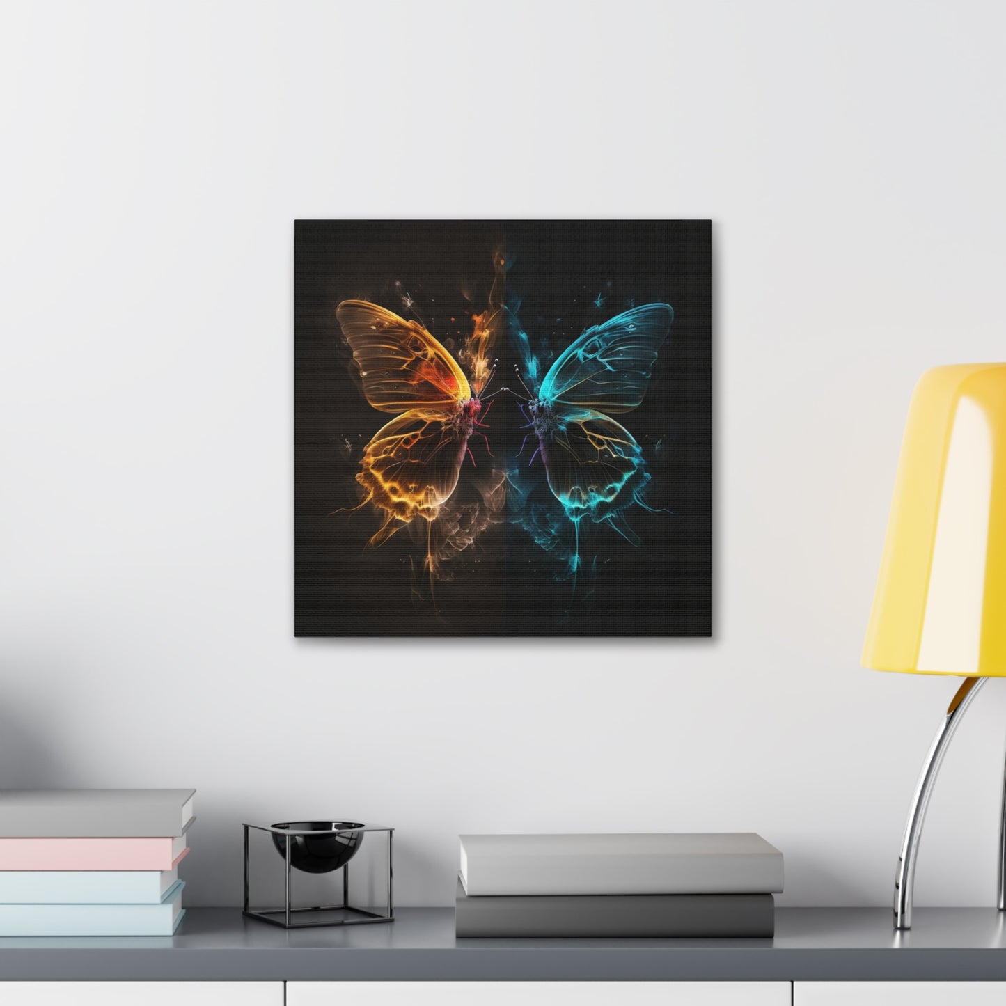 Canvas Gallery Wraps Kiss Neon Butterfly 7