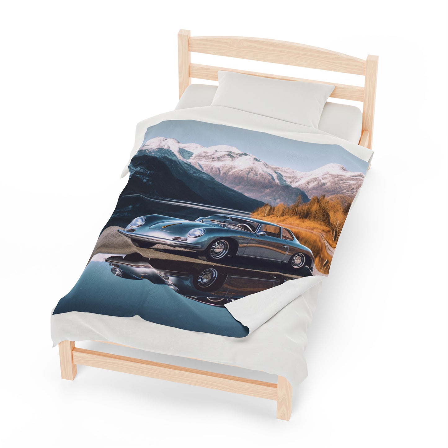 Velveteen Plush Blanket Porsche Lake 1