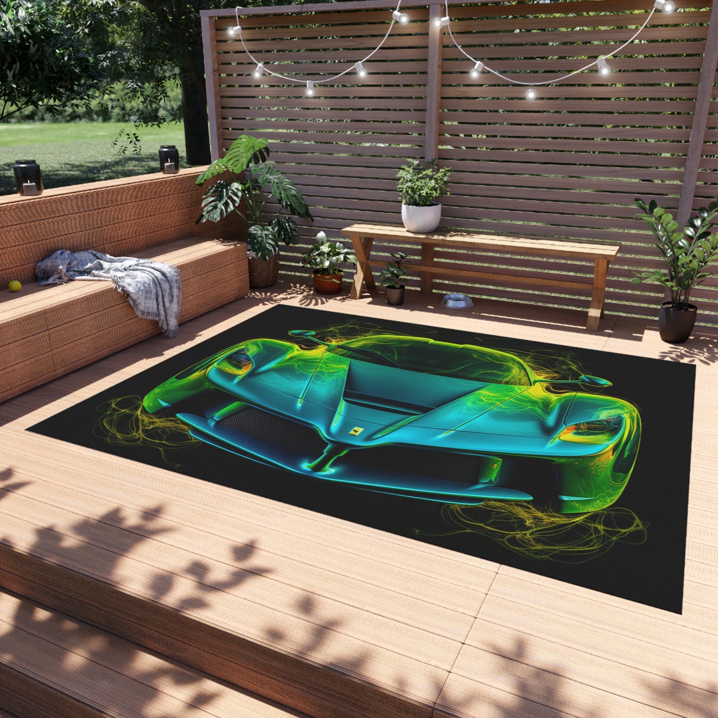 Outdoor Rug  Ferrari Neon 2