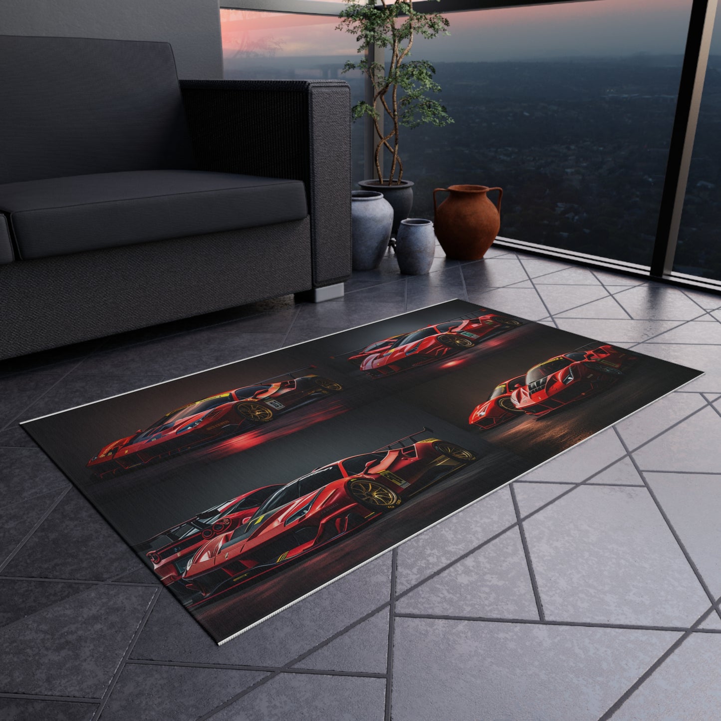 Outdoor Rug  Ferrari Red 5