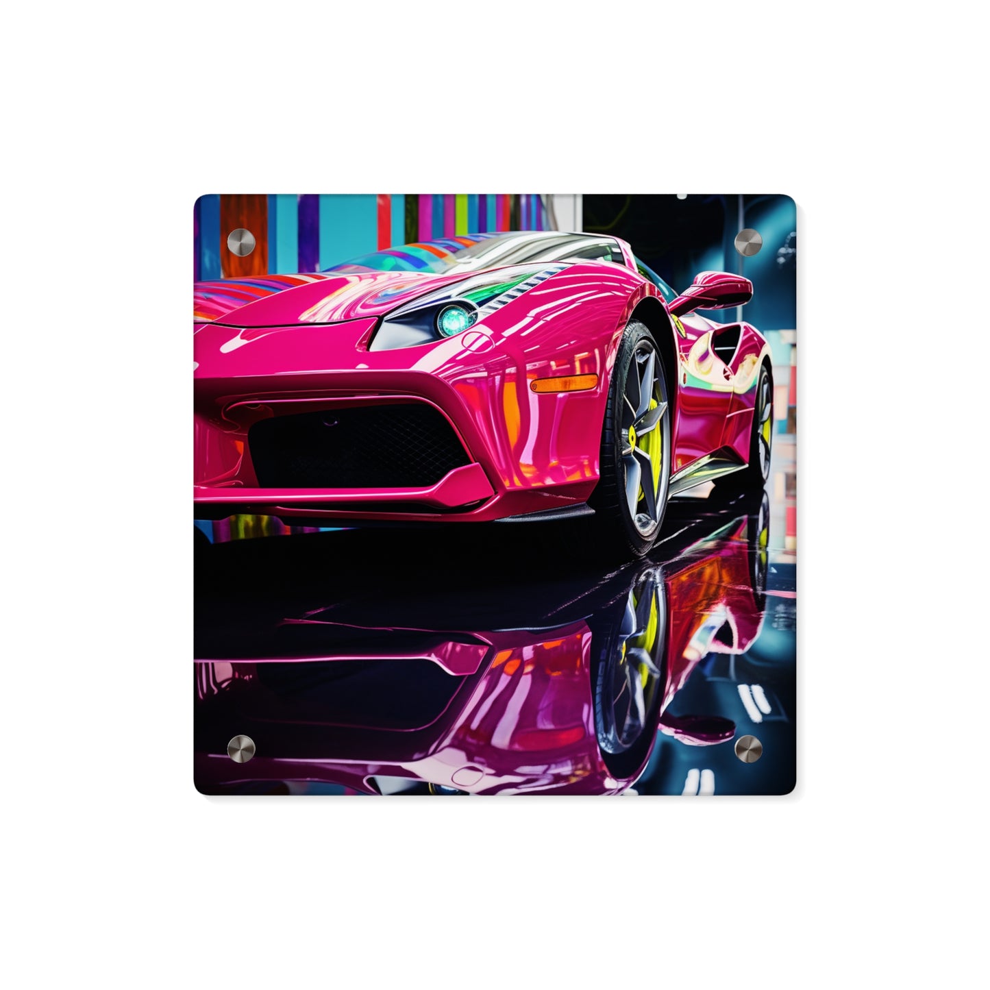 Acrylic Wall Art Panels Ferrari Flair Macro 2