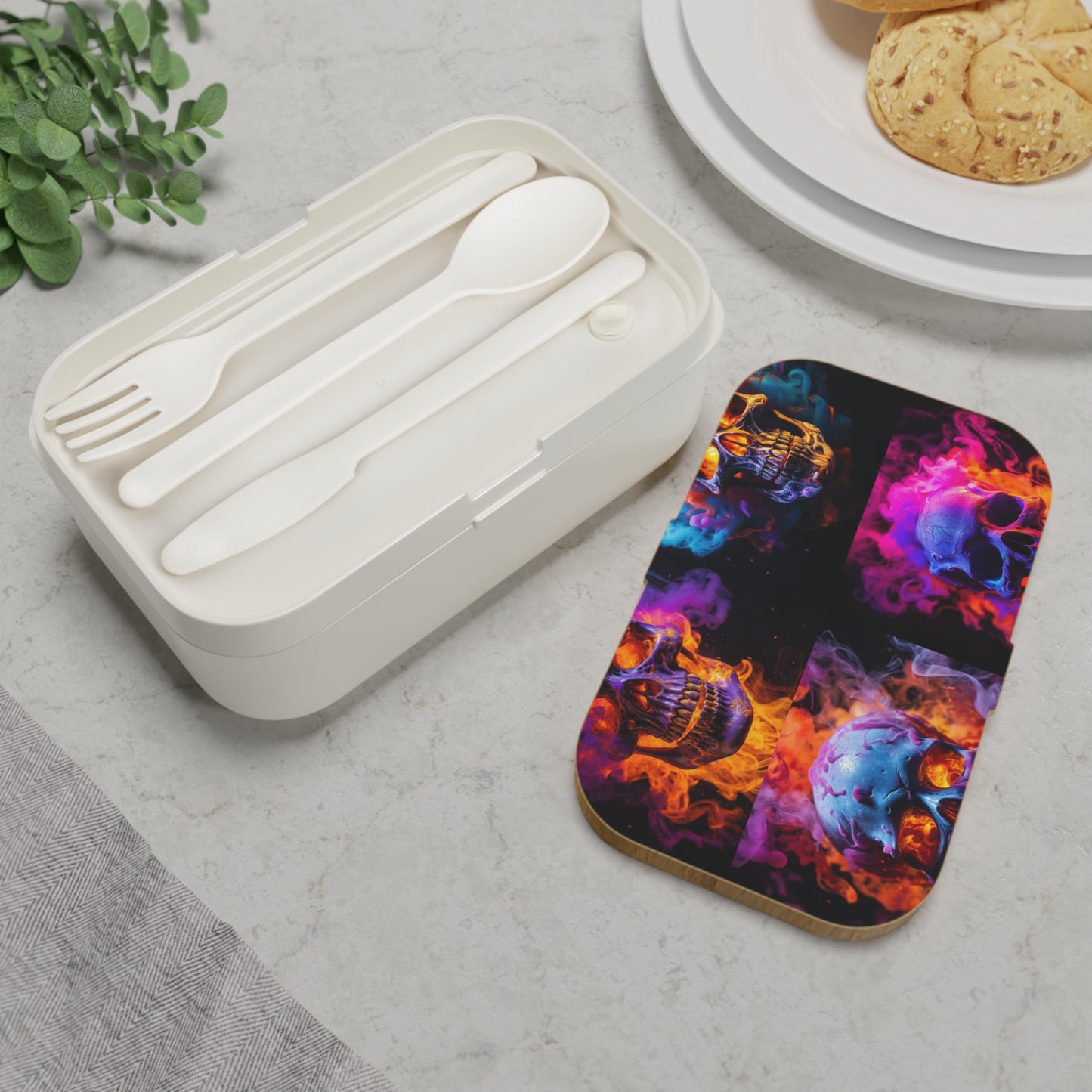 Bento Lunch Box Macro Skull 5