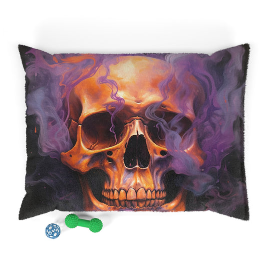 Pet Bed Skull Flames 4