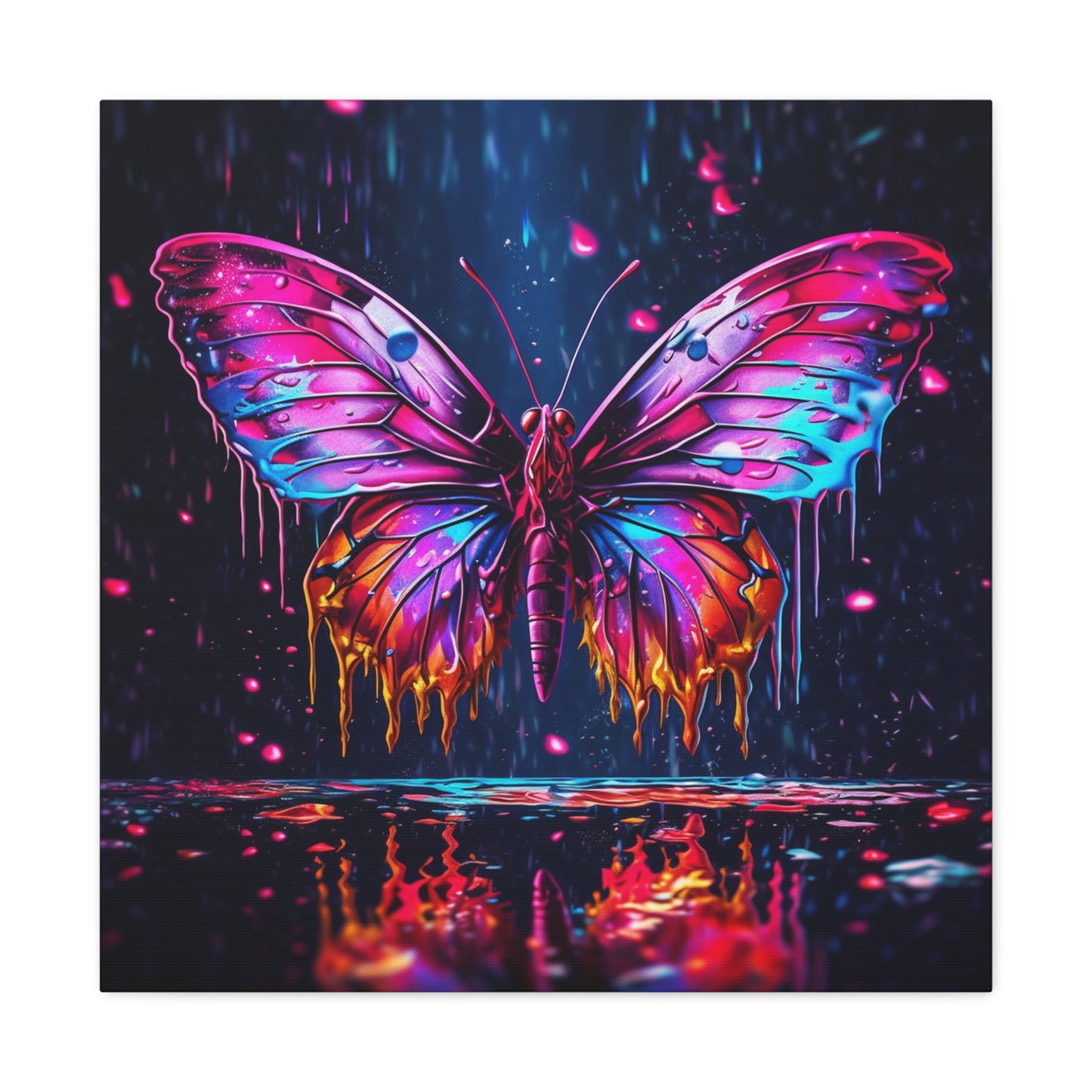 Canvas Gallery Wraps Pink Butterfly Flair 2