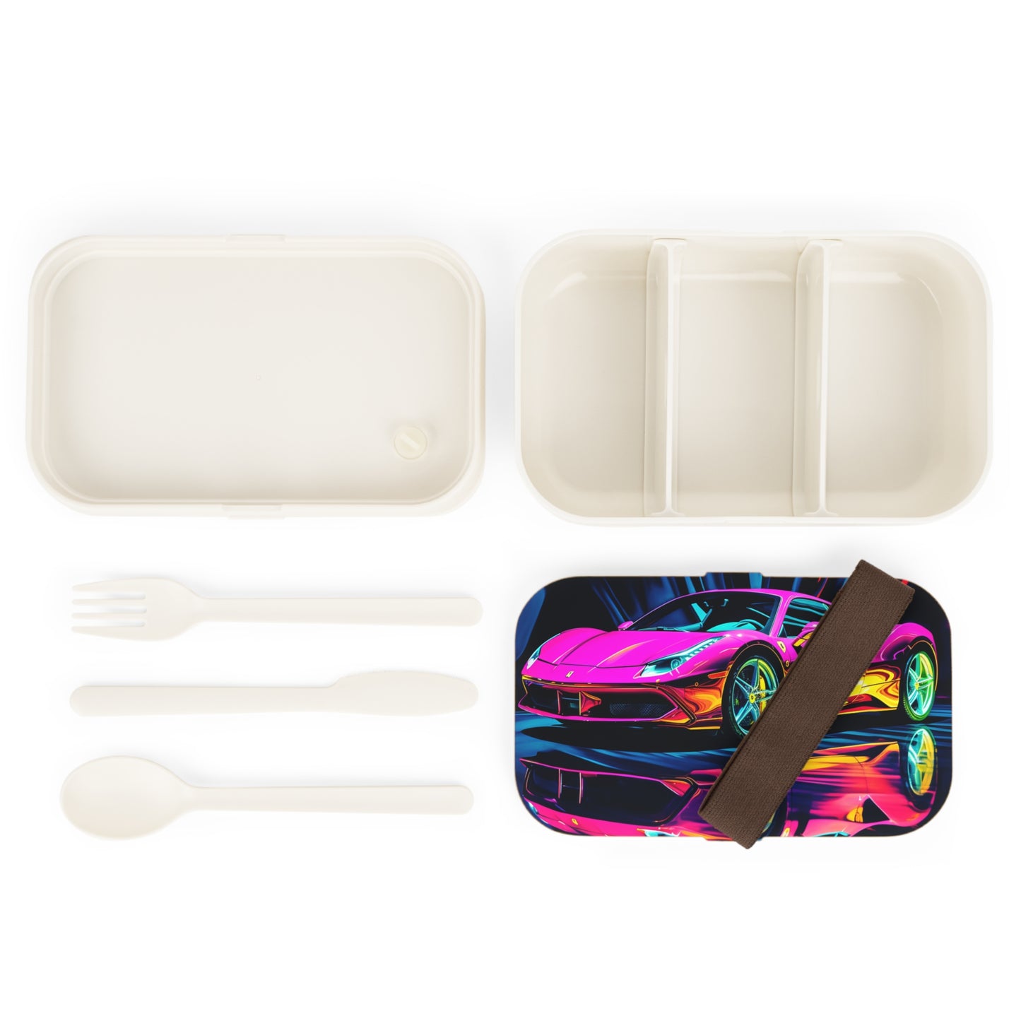 Bento Lunch Box Pink Macro Ferrari 3