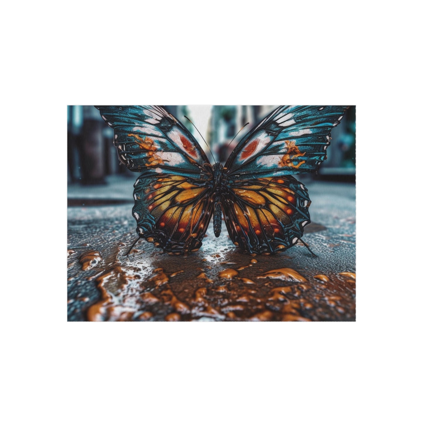 Outdoor Rug  Water Butterfly Street 3