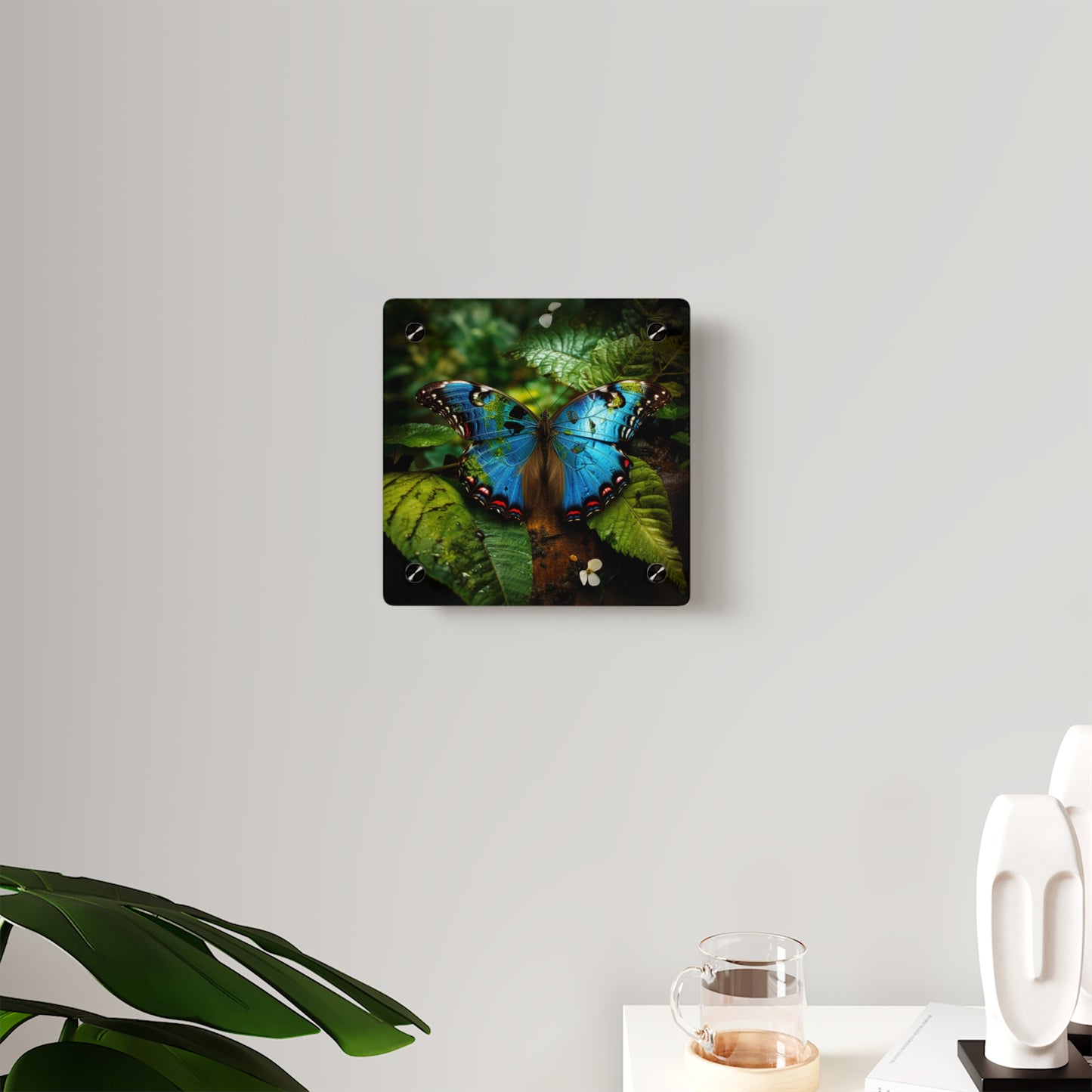 Acrylic Wall Art Panels Jungle Butterfly 2