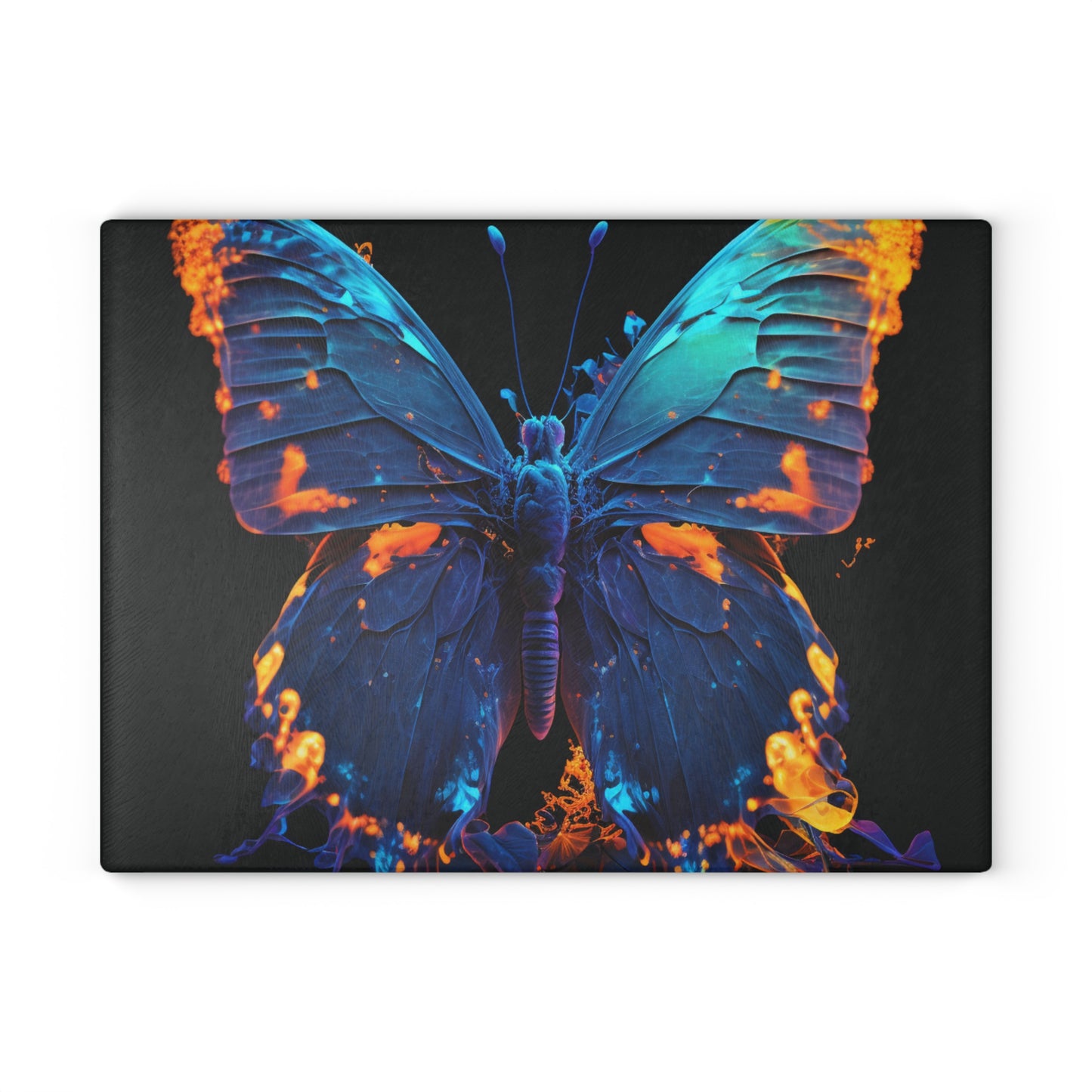 Glass Cutting Board Thermal Butterfly 3