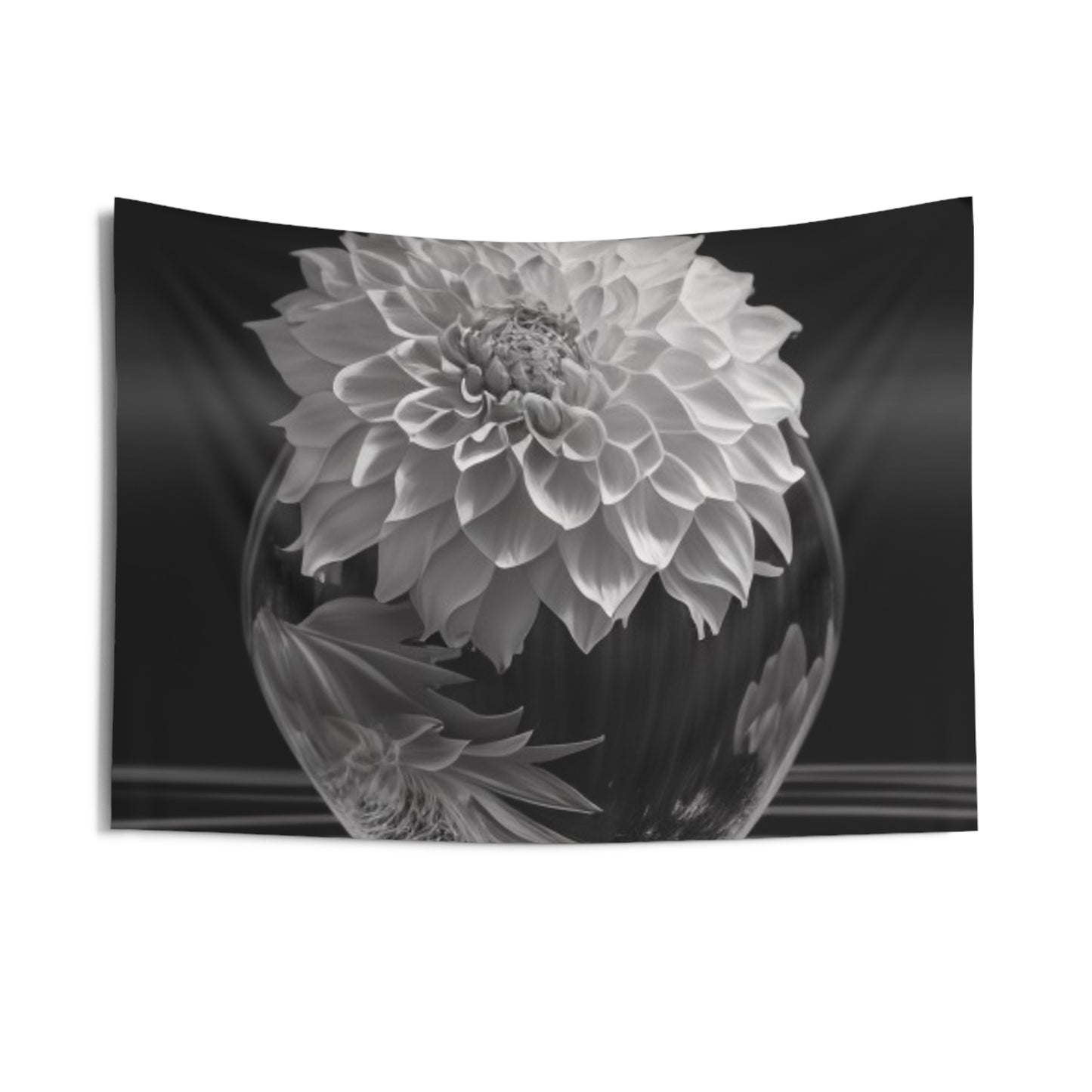 Indoor Wall Tapestries White Dahlia 1