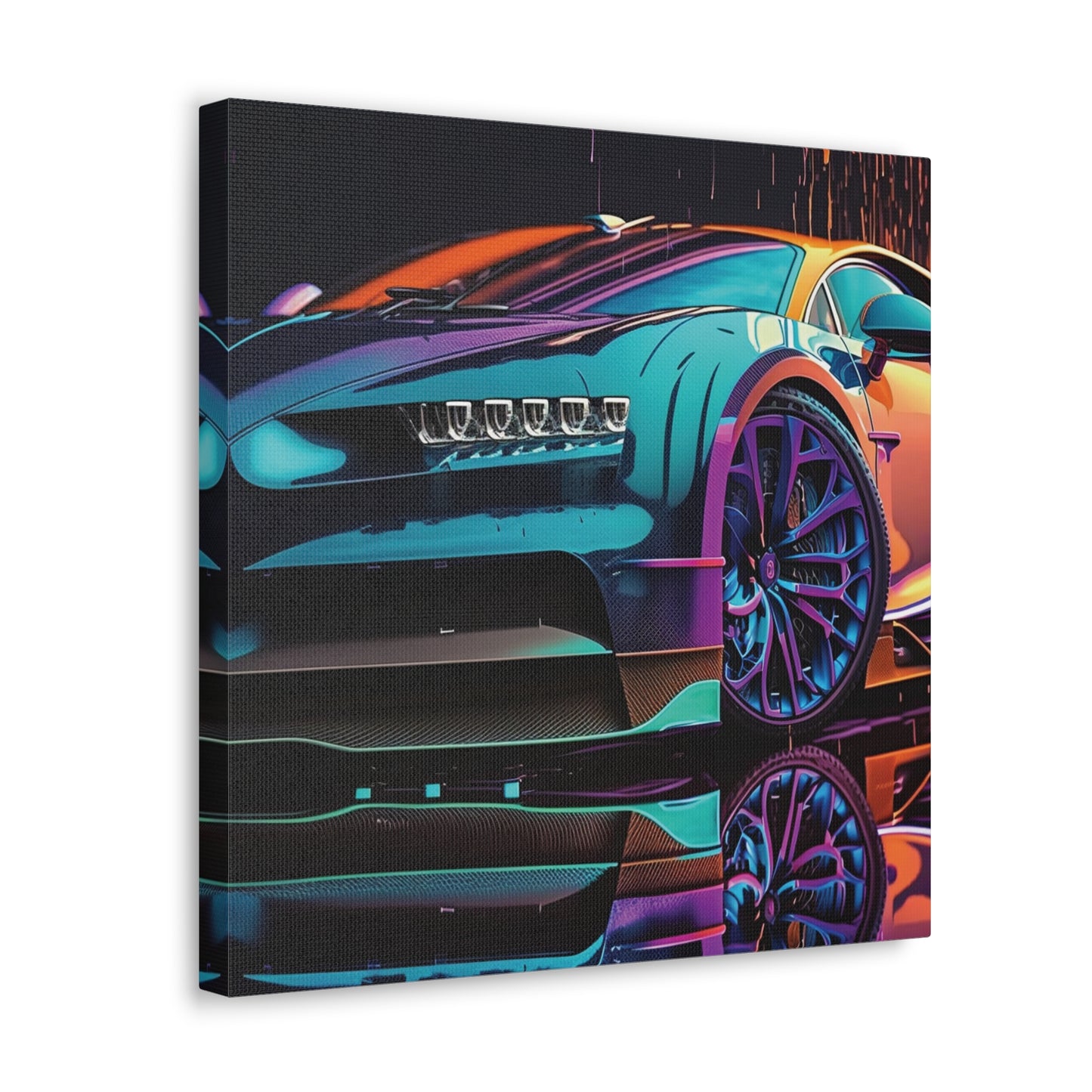 Canvas Gallery Wraps Bugatti Neon Chiron 1