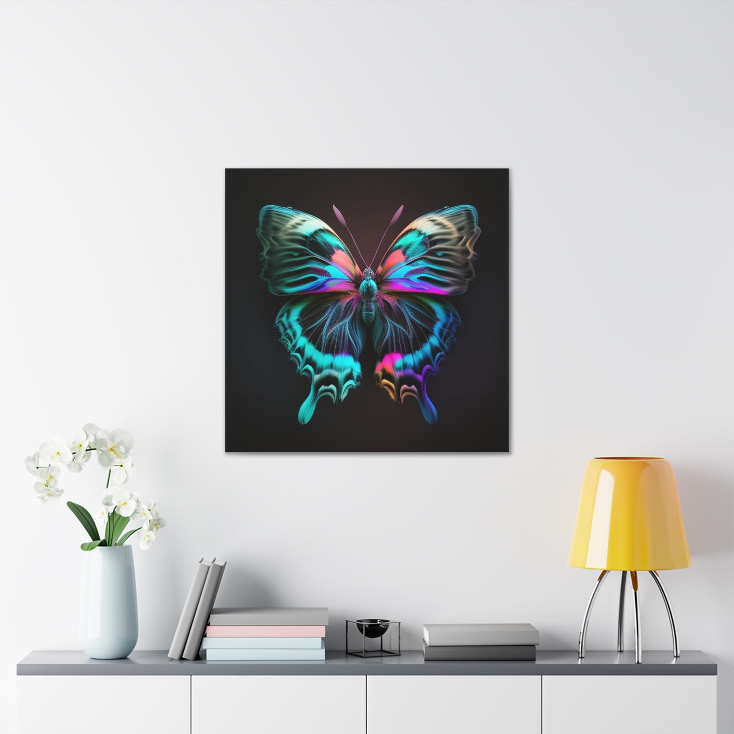 Canvas Gallery Wraps Neon Butterfly Fusion 3