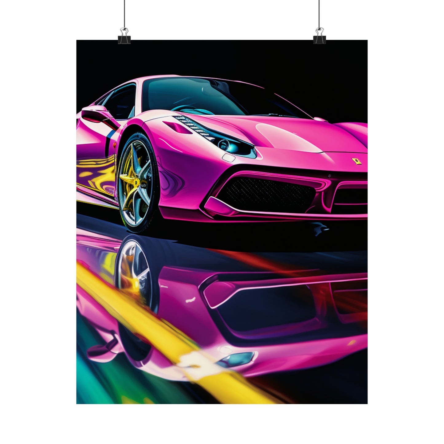 Premium Matte Vertical Posters Ferrari Flair Macro 4