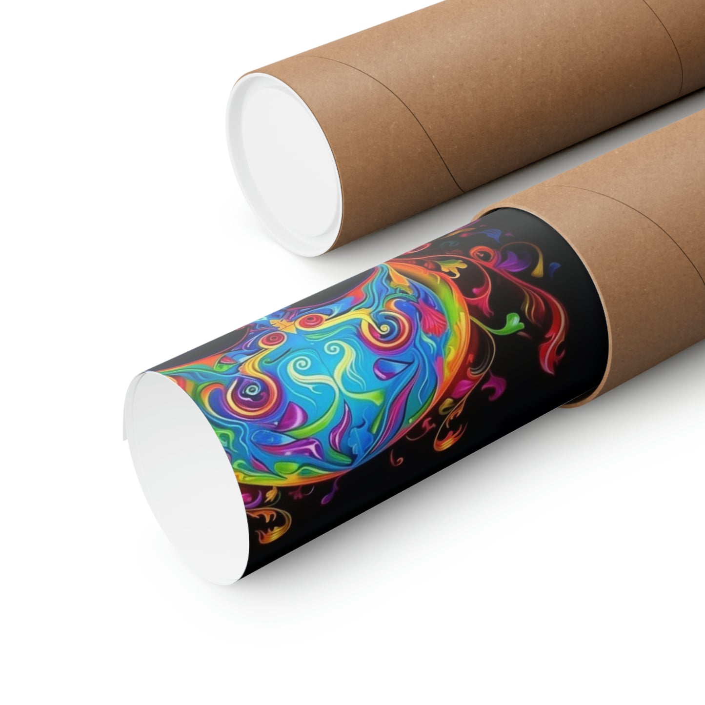 Premium Matte Vertical Posters Macro Skull Color 5