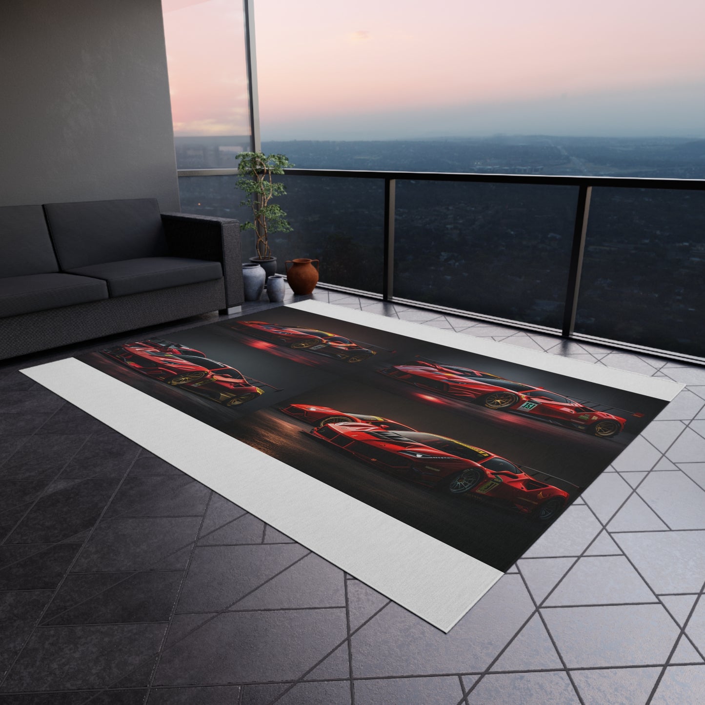 Outdoor Rug  Ferrari Red 5