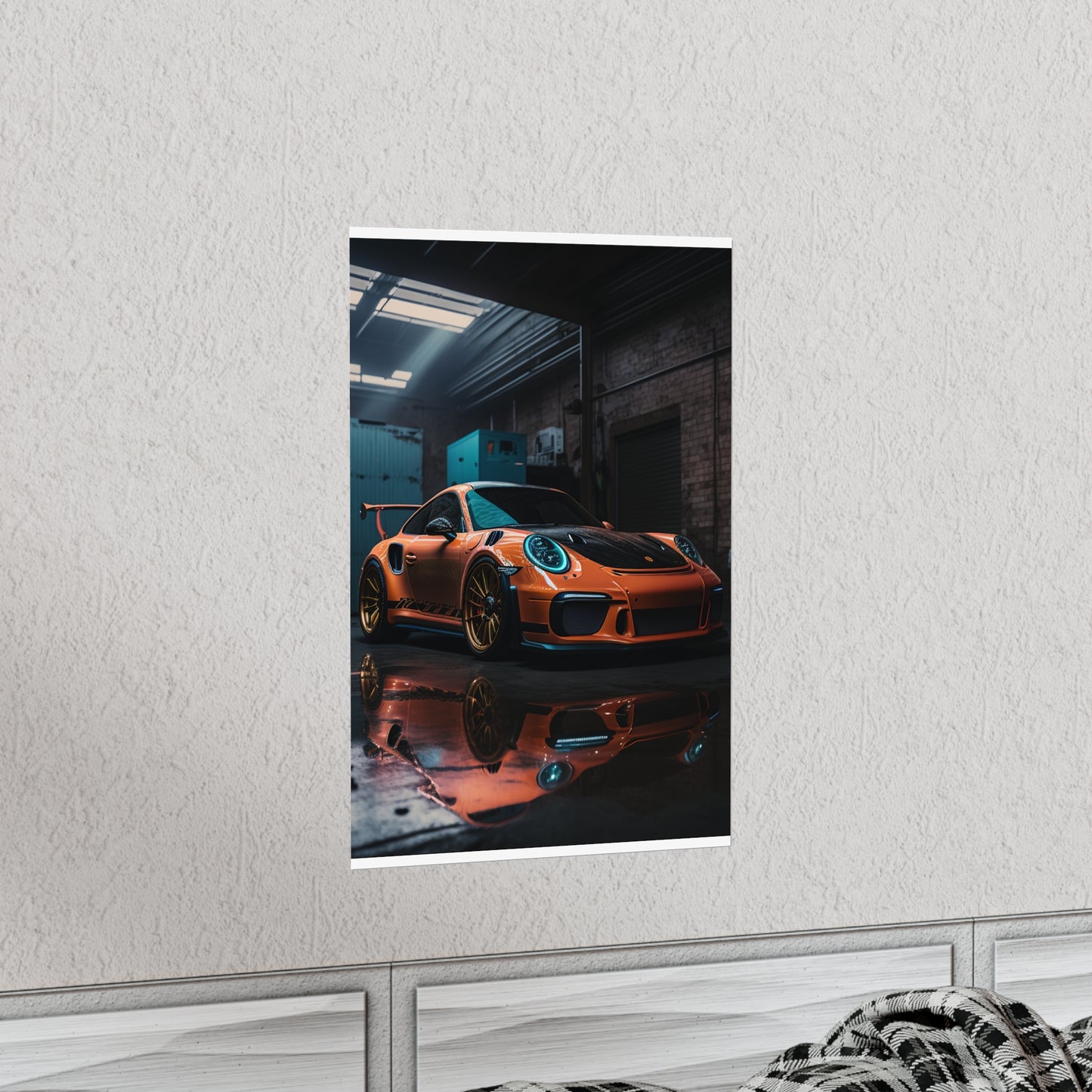 Premium Matte Vertical Posters Porsche Color 1