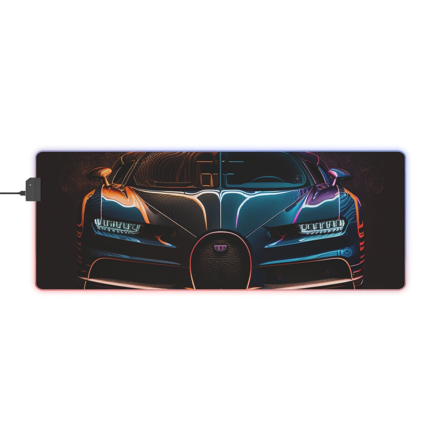 LED Gaming Mouse Pad Bugatti Chiron Super 3