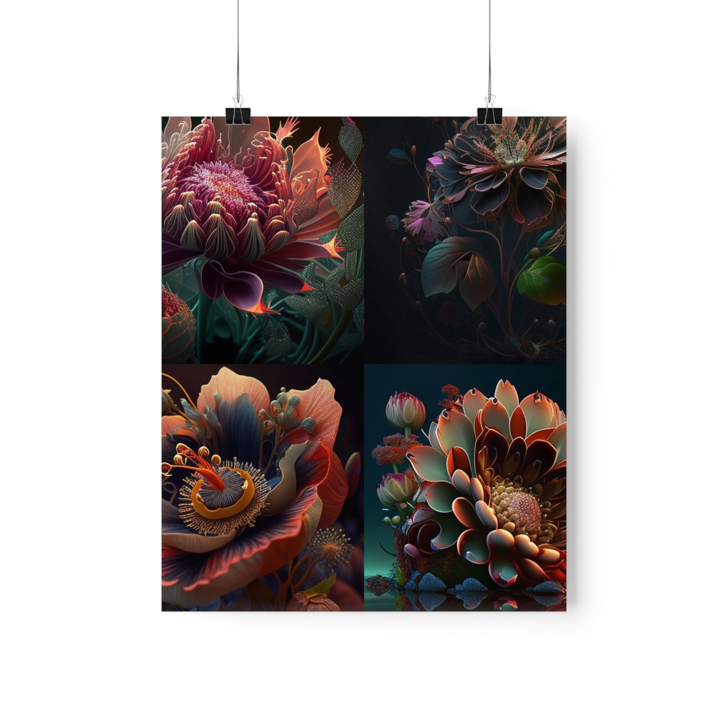 Premium Matte Vertical Posters Flower Arangment 5