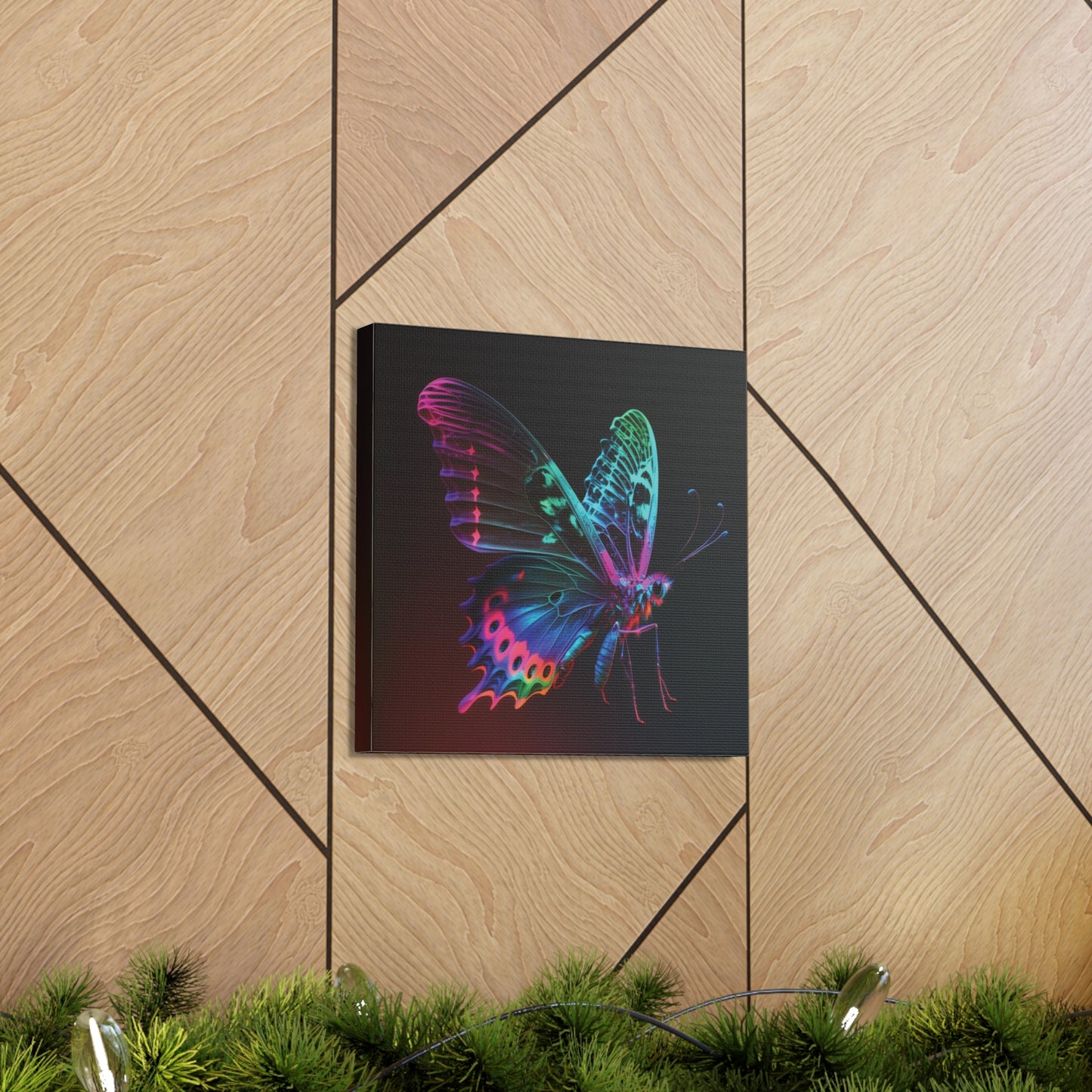 Canvas Gallery Wraps Raw Hyper Color Butterfly 1