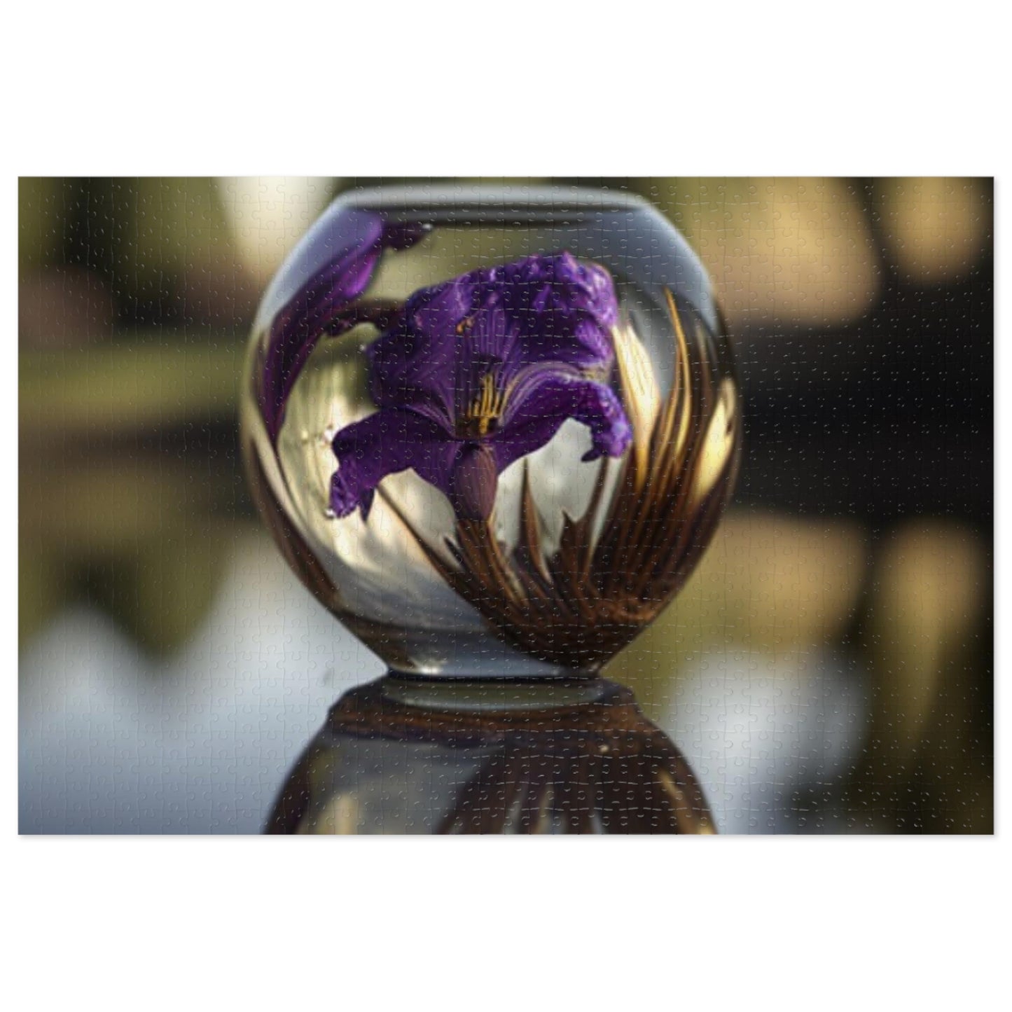 Jigsaw Puzzle (30, 110, 252, 500,1000-Piece) Purple Iris in a vase 2