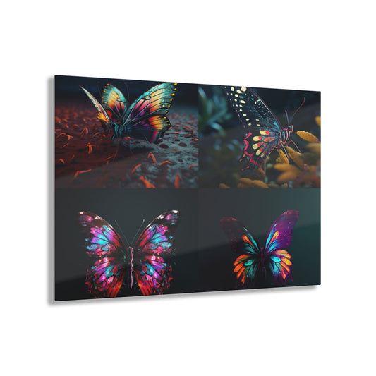 Acrylic Prints Hyper Colorful Butterfly Macro 5
